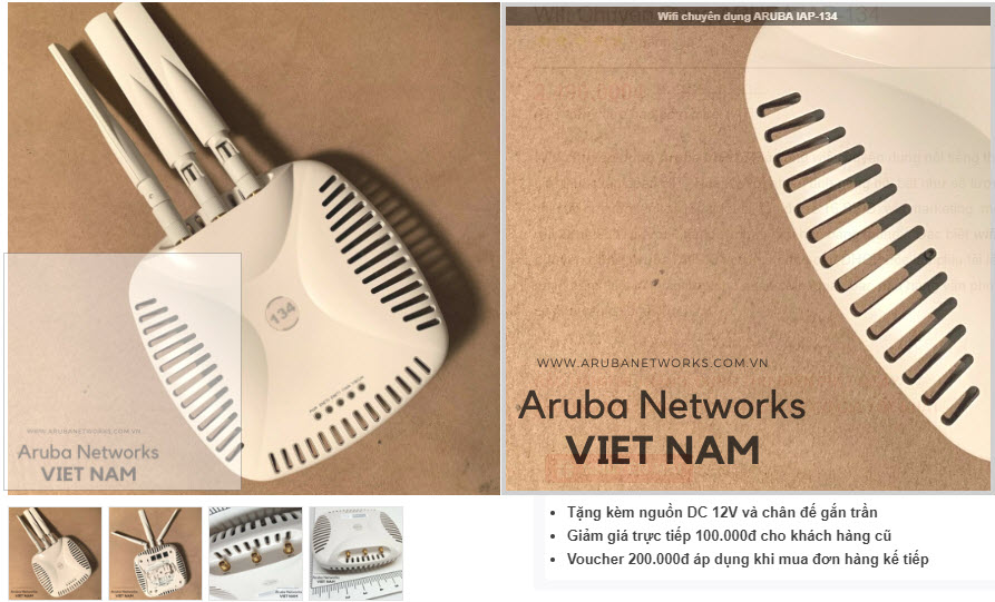 Wifi Chuyên Dụng ARUBA IAP-134